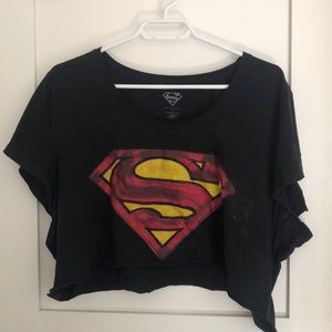 Superman Cropped Tee